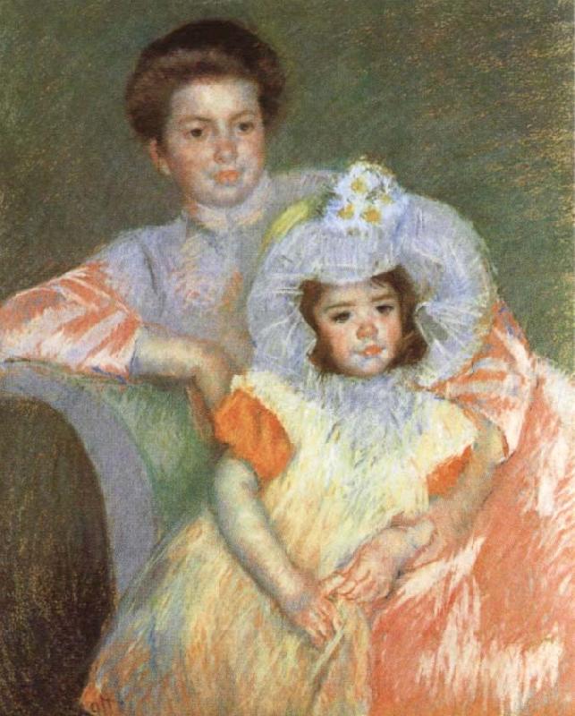 Mary Cassatt Reine Lefebvre and Margot oil painting picture